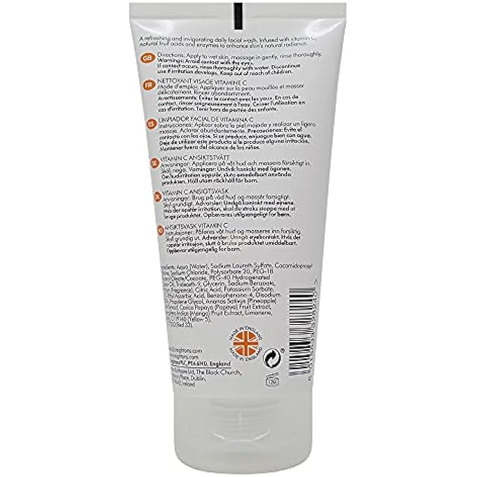 CREIGHTONS DAILY BRIGHTENING WASH (150 ML) - A REFRESHING AND INVIGORATING DAILY FACIAL WASH WITH VITAMIN C, NATURAL FRUIT ACIDS & ENZYMES TO ENHANCE SKIN NATURAL RADIANCE CREAM - Image 2